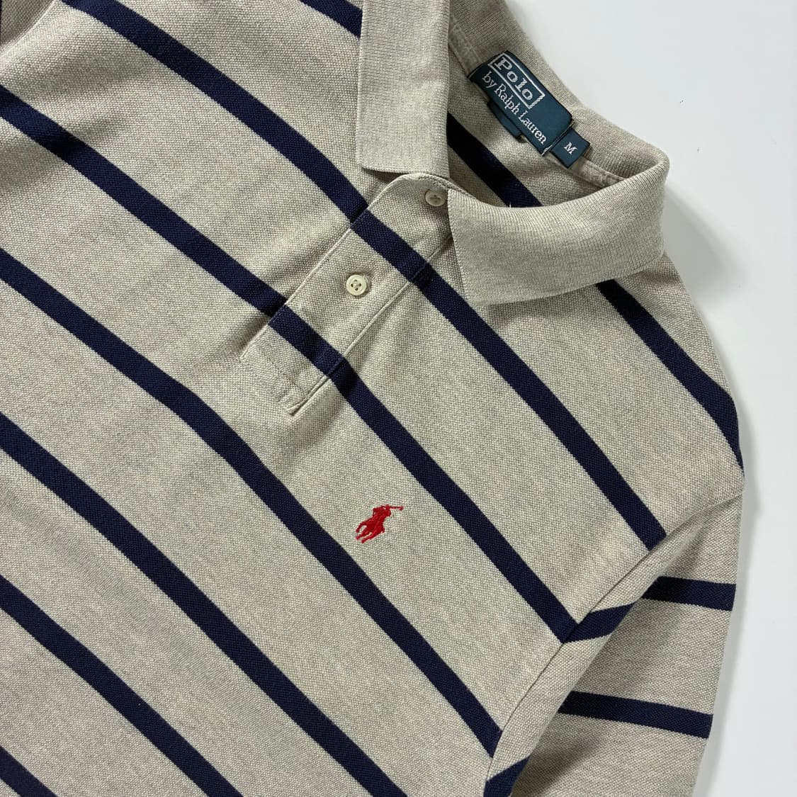 Polo  폴로 랄프로렌 자수 스트라이프 반팔 카라 티셔츠  상품이미지2