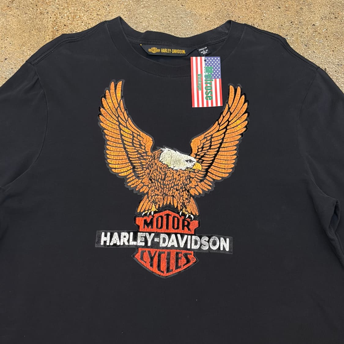 미국 빈티지 할리데이비슨 이글 롱슬리브 긴팔티 상품이미지3