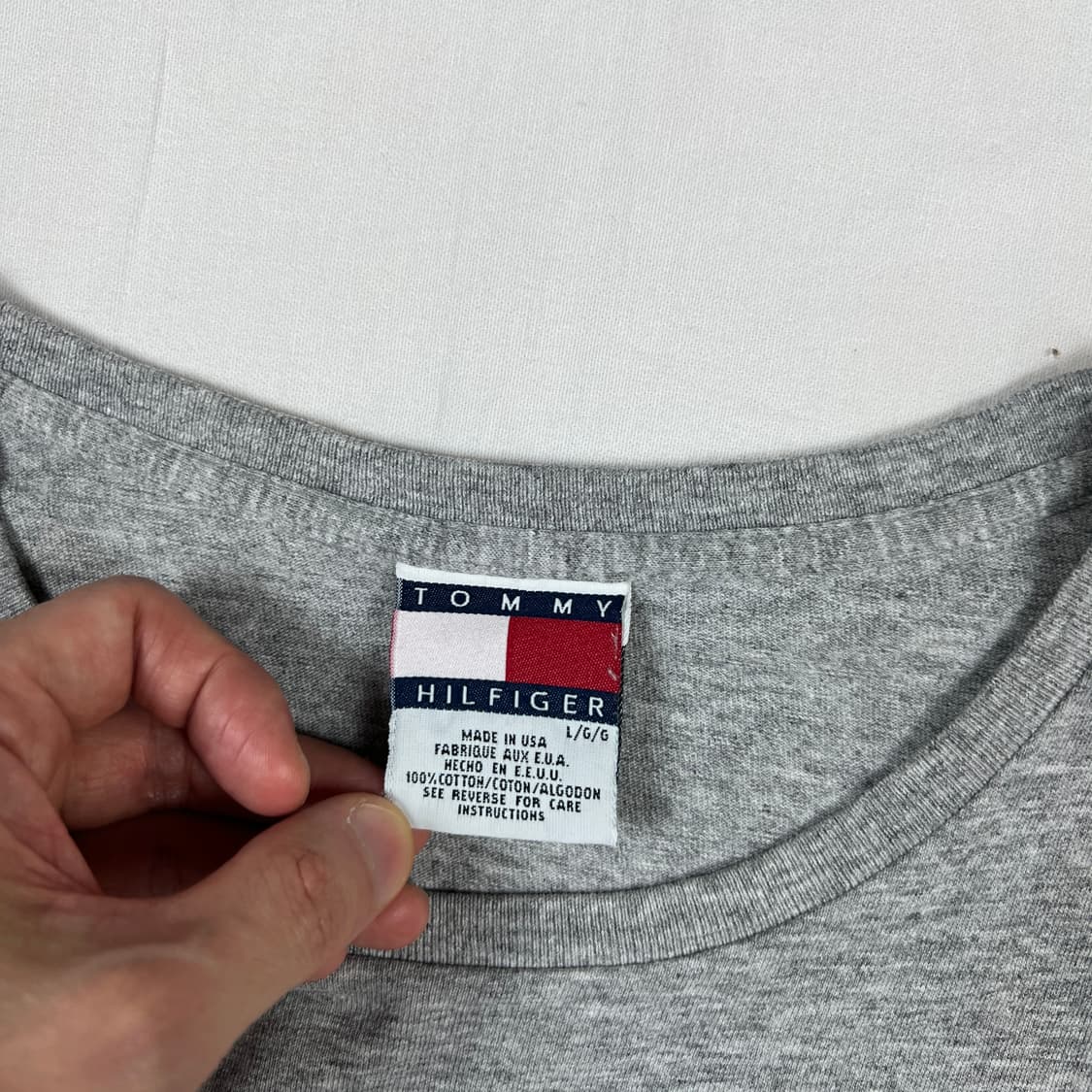 90‘s 타미힐피거 tommy hilfiger 빅플래그 반팔티 상품이미지6
