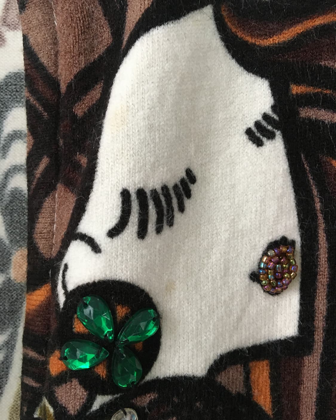 Printing point knit zip up 상품이미지5