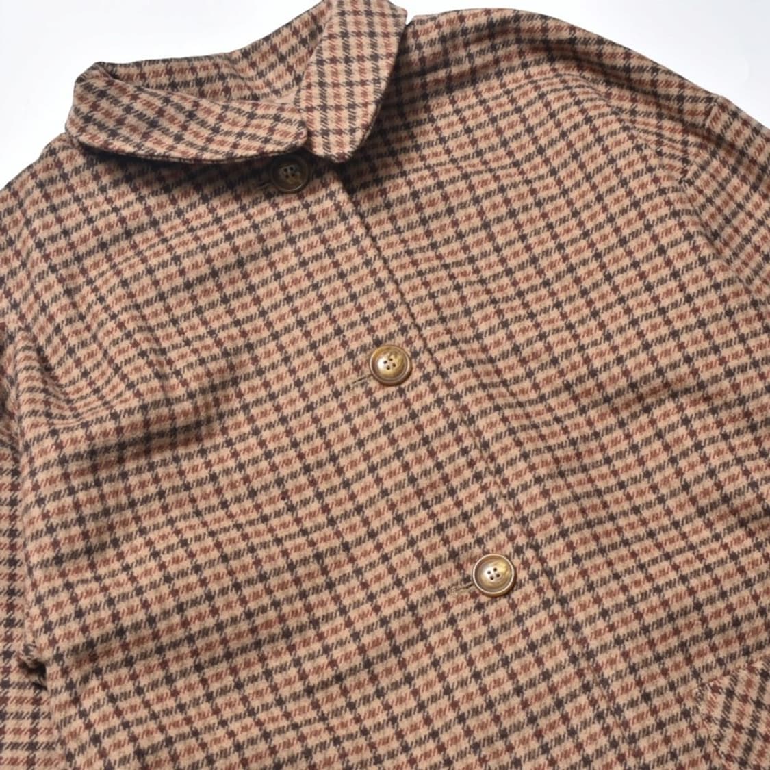 EHKA SOPO 여성 모직 체크 오버핏 울 코트 N839 상품이미지3