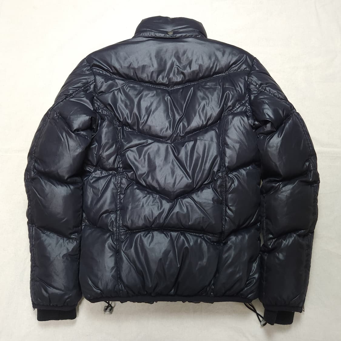 [S] 디젤 네이비 니일론 남여 숏패딩 (~90) 상품이미지3