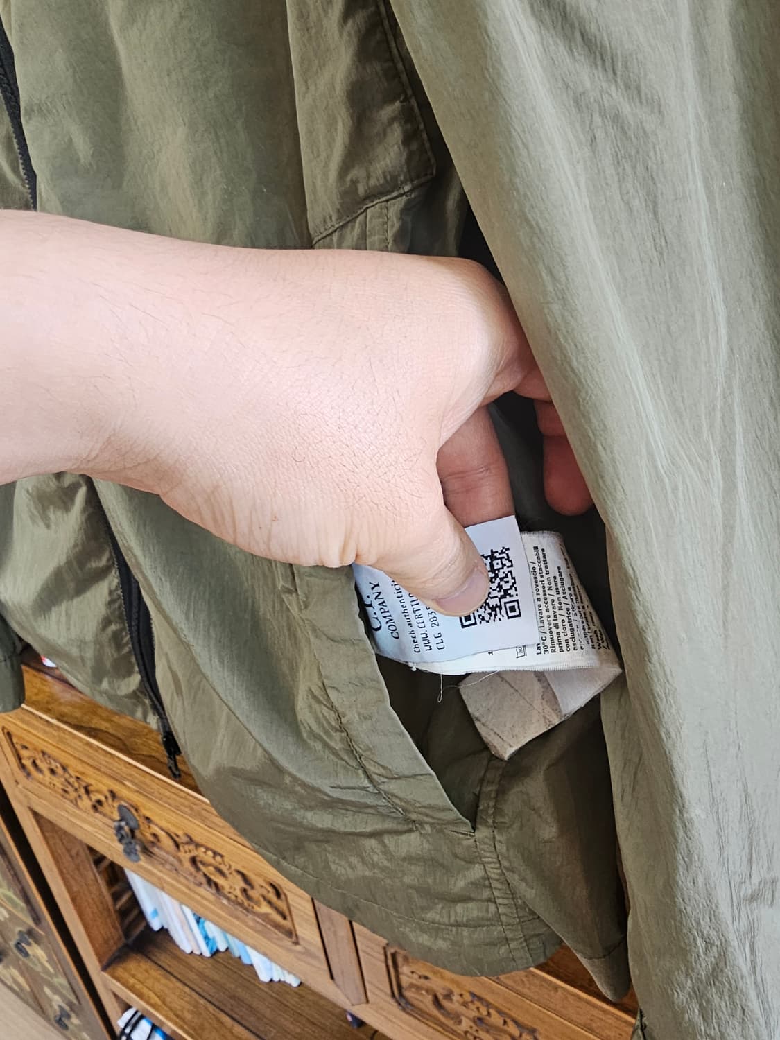 100-105)cp company 나일론 후드 자켓 팔아요 씨피 l 라지 상품이미지5