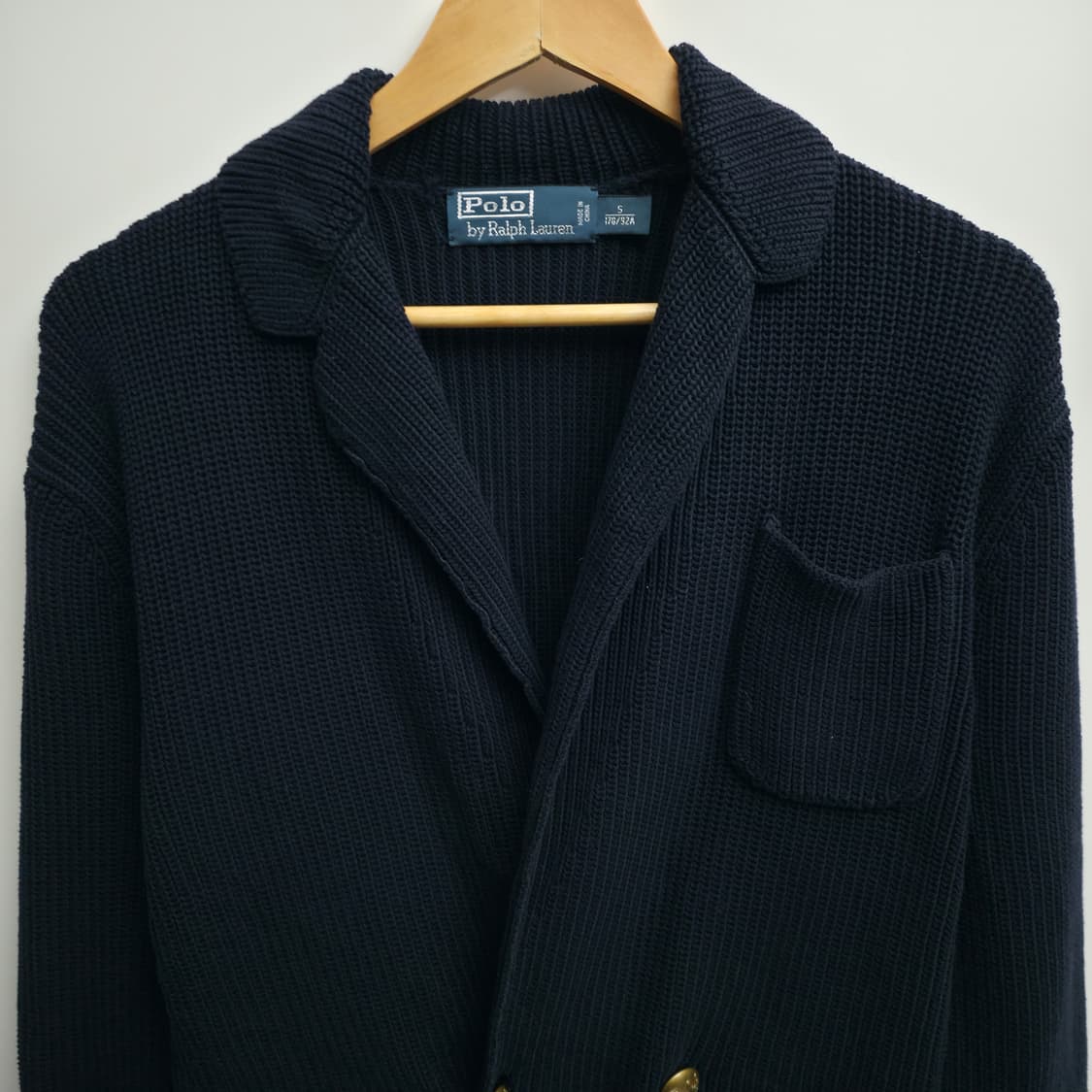 [S] 폴로 랄프로렌 더블 버튼 네이비 니트 가디건 상품이미지2
