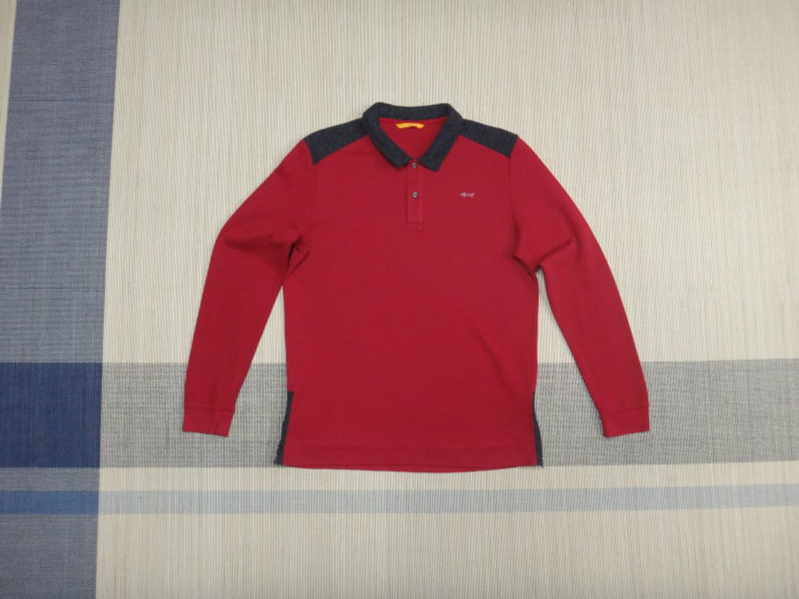 (2XL) 루이까스텔 골프 남성 카라 긴팔 기모 티셔츠 상품이미지1