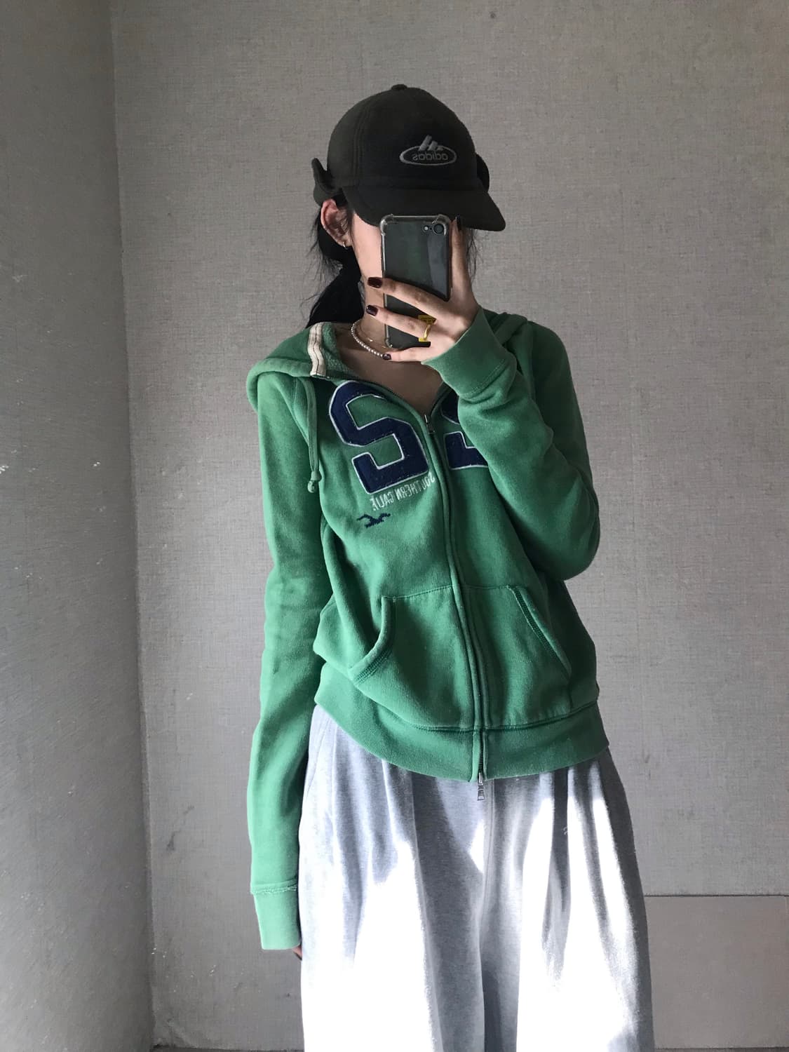 홀리스터 그린 후드집업 상품이미지4