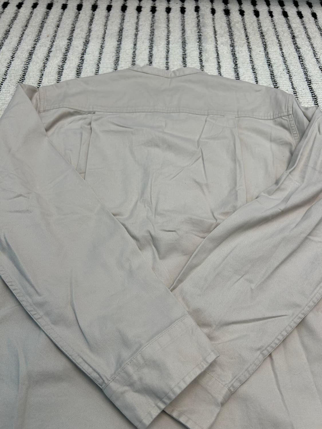 에잇세컨즈 코튼 베이지 차이나카라 셔츠 상품이미지6