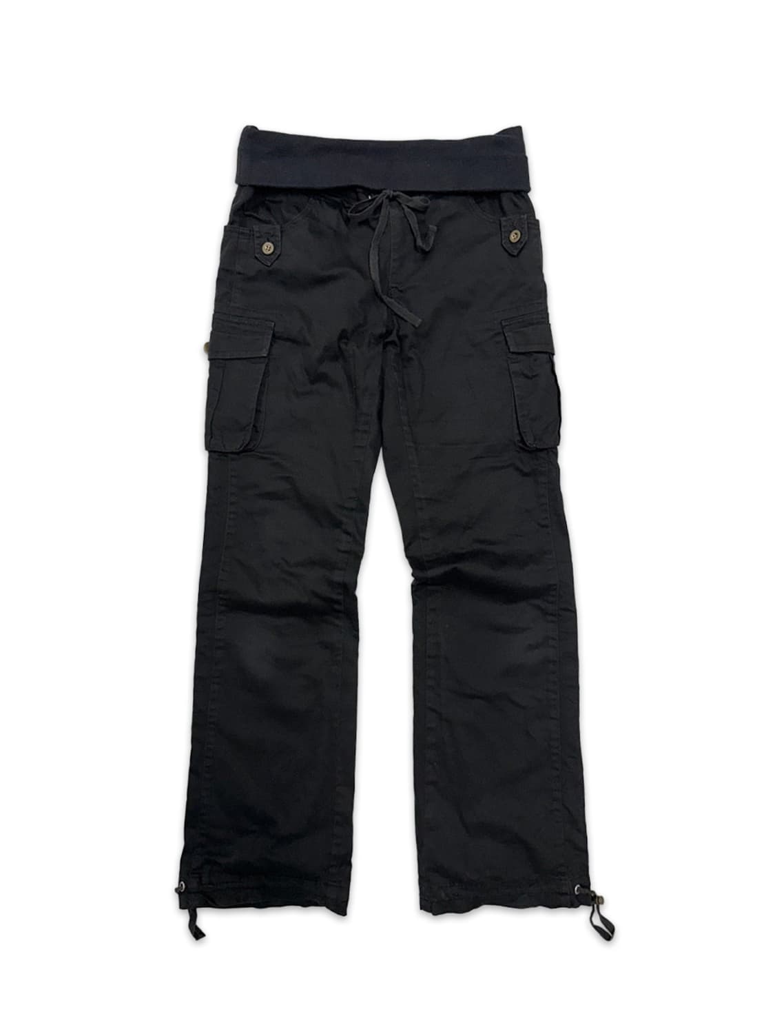 빈티지 00‘s 포켓 디테일 블랙 카고 팬츠 상품이미지1