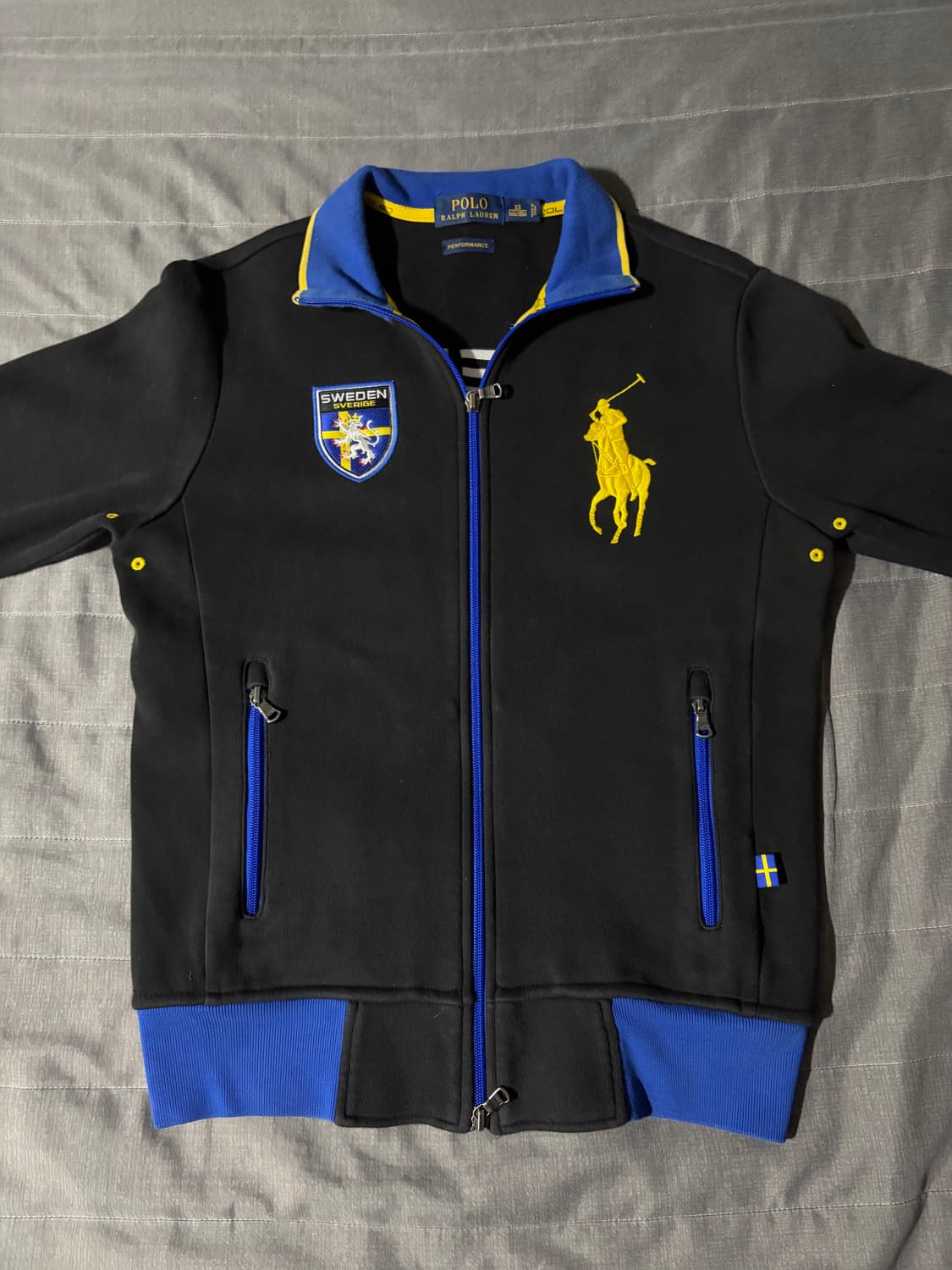 유일매물⭐️)폴로 빅포니 치프키프 스웨덴 투웨이 집업 상품이미지1