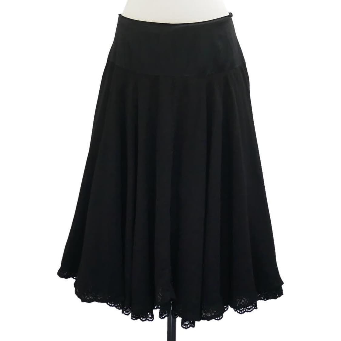 요지 야마모토 코튼 레이스 롱스커트 상품이미지1