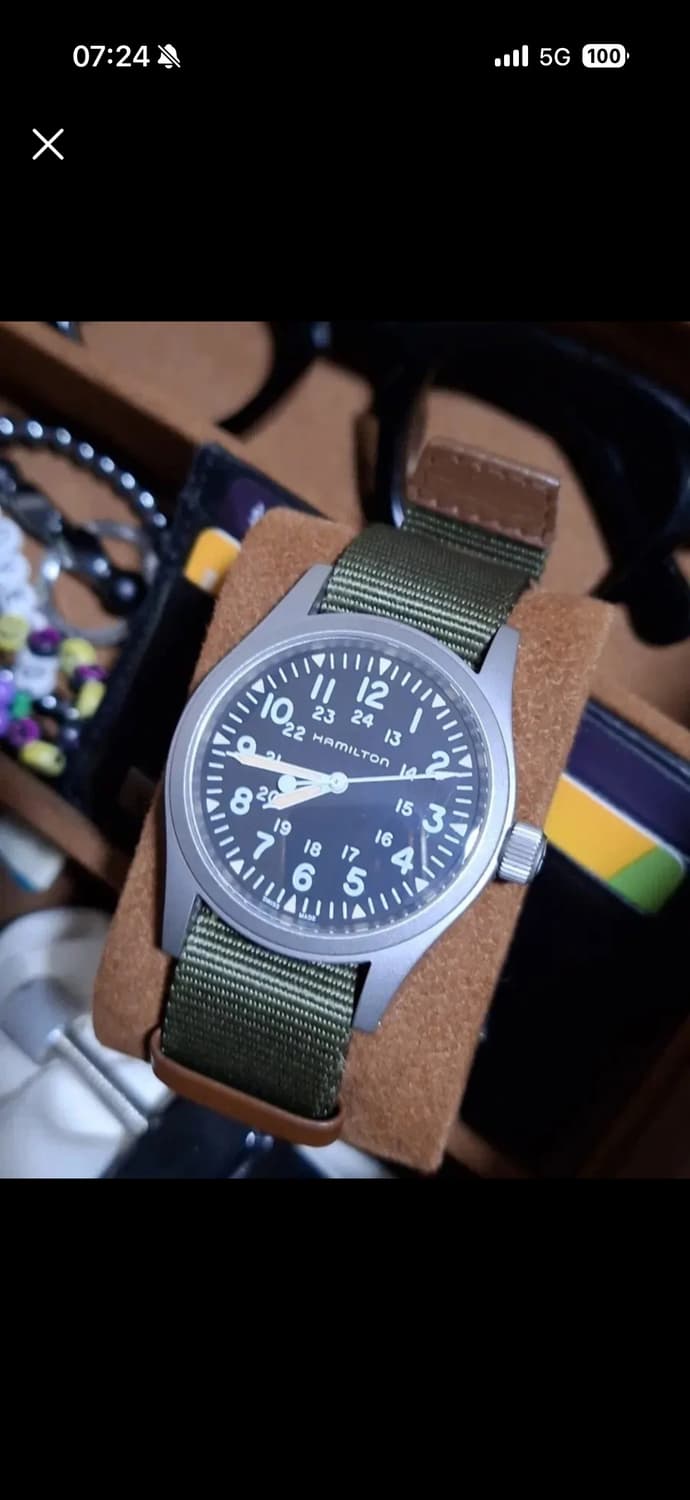 해밀턴 카키필드 메카니컬 38mm 상품이미지1