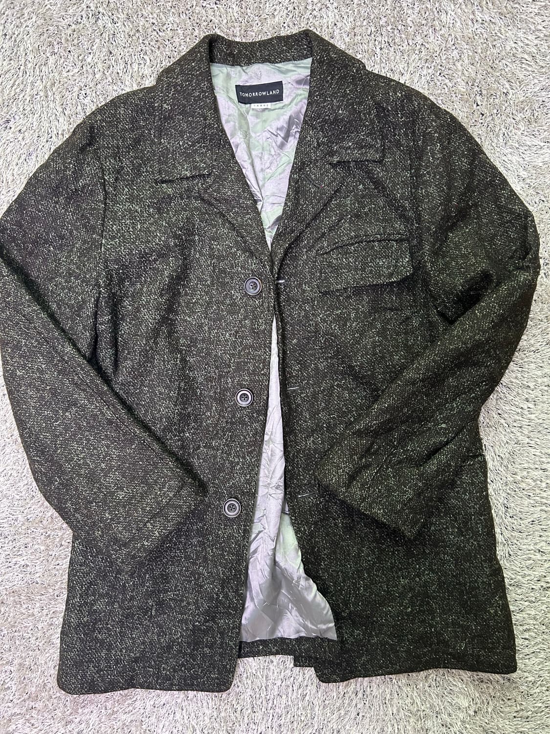 일제 투모로우랜드 이태리원단 코트 서이즈 105-110 상품이미지1