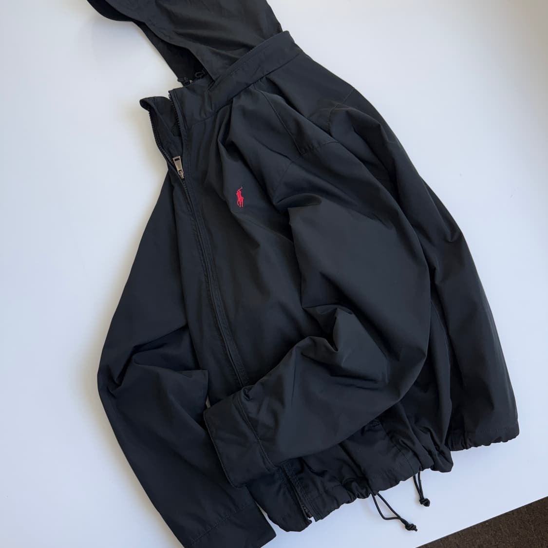 Polo  폴로 랄프로렌 블랙 페리필드 히든 후드 봄버 자켓  상품이미지4