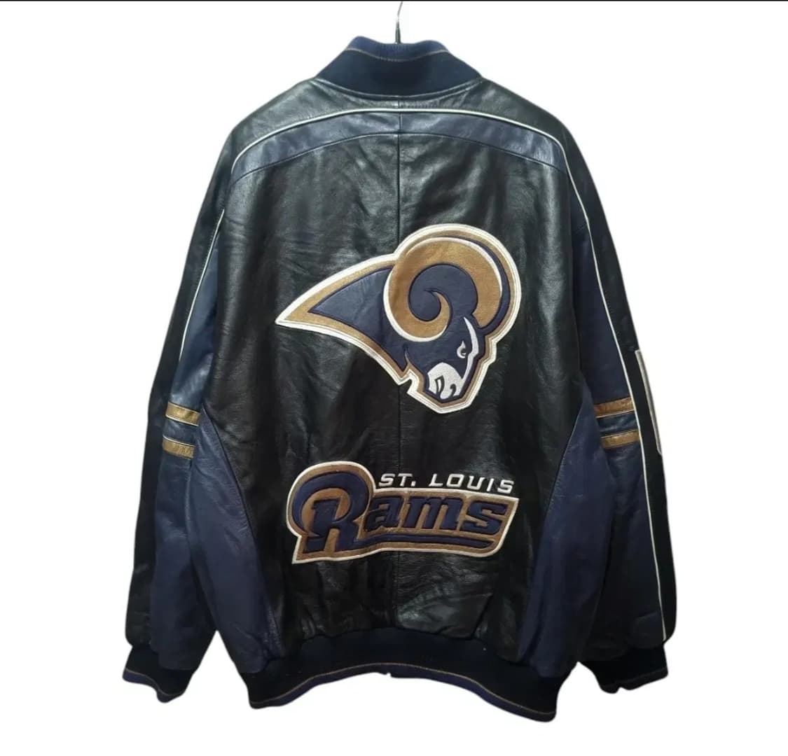 NFL 세인트루이스 램스 가죽자켓 M 상품이미지5