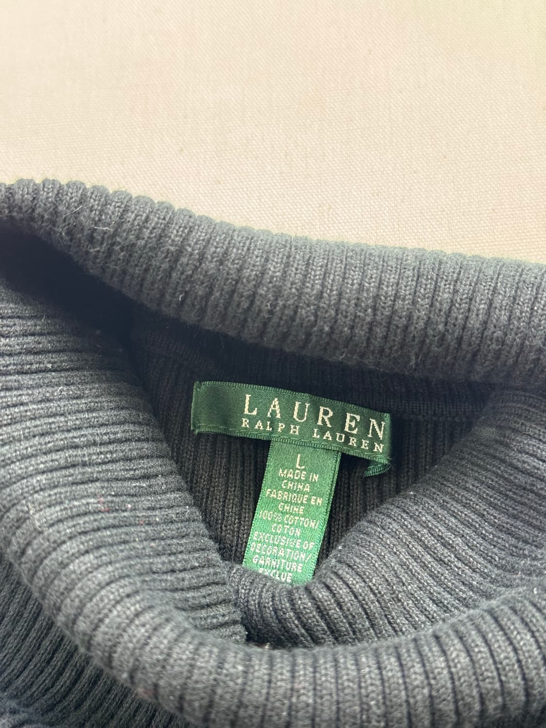 lauren ralph lauren 터틀넥 니트 블랙 상품이미지6