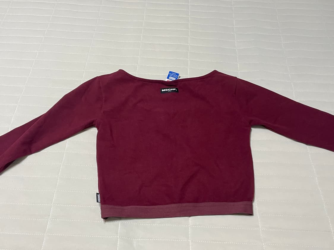 [새상품]구버전 미스치프 18fw 핏티드 웨이스트 밴드 버건디 M 상품이미지8