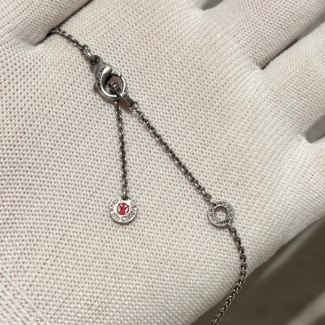 A+ OS사이즈 불가리 세이브 더 칠드런 목걸이 실버 상품이미지5