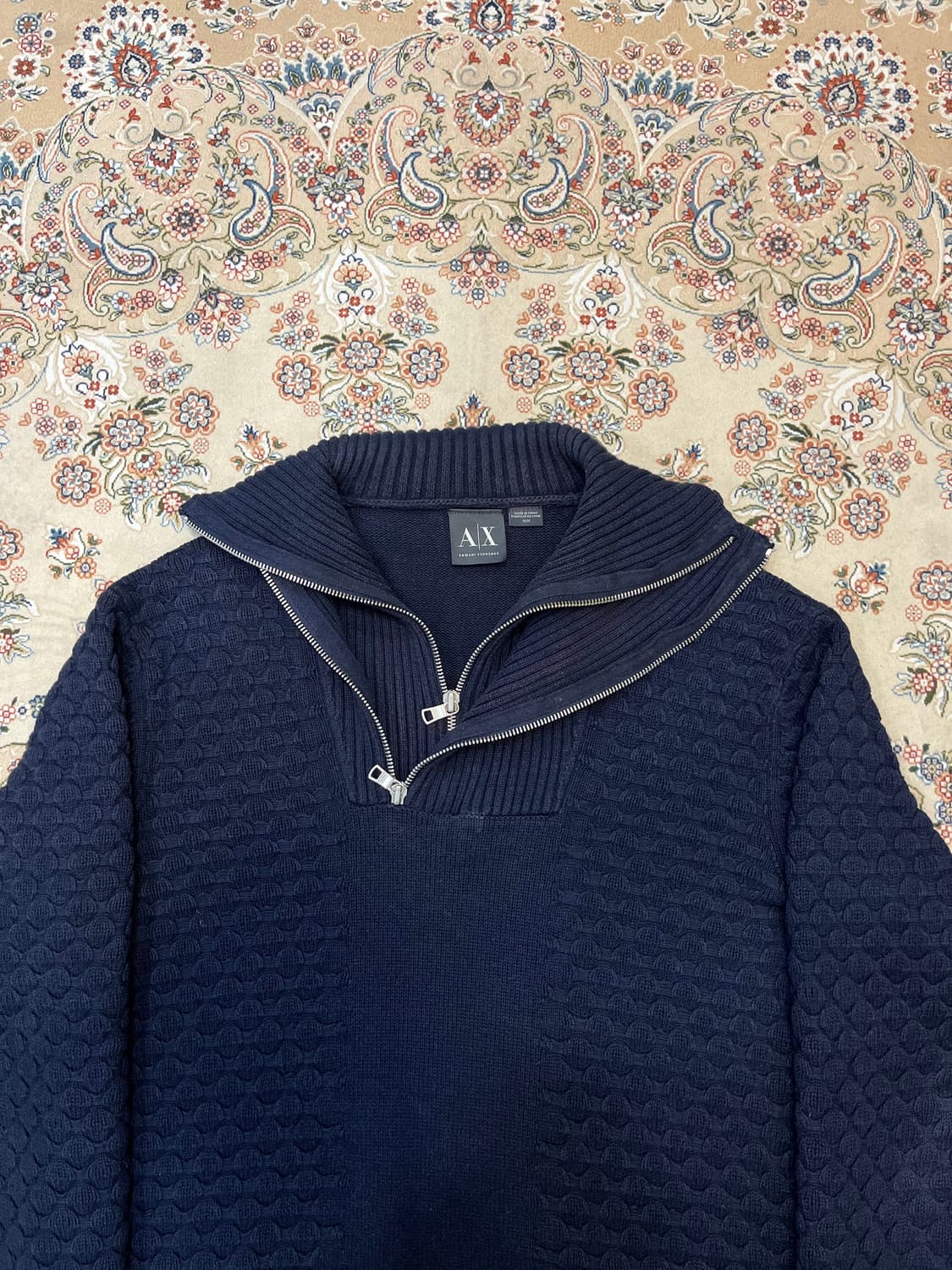 알마니 익스체인지 더블 지퍼 하이넥 니트 상품이미지2