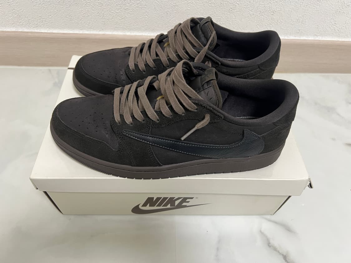 트래비스 스캇 조던1 로우 벨벳브라운 295 판매 상품이미지2