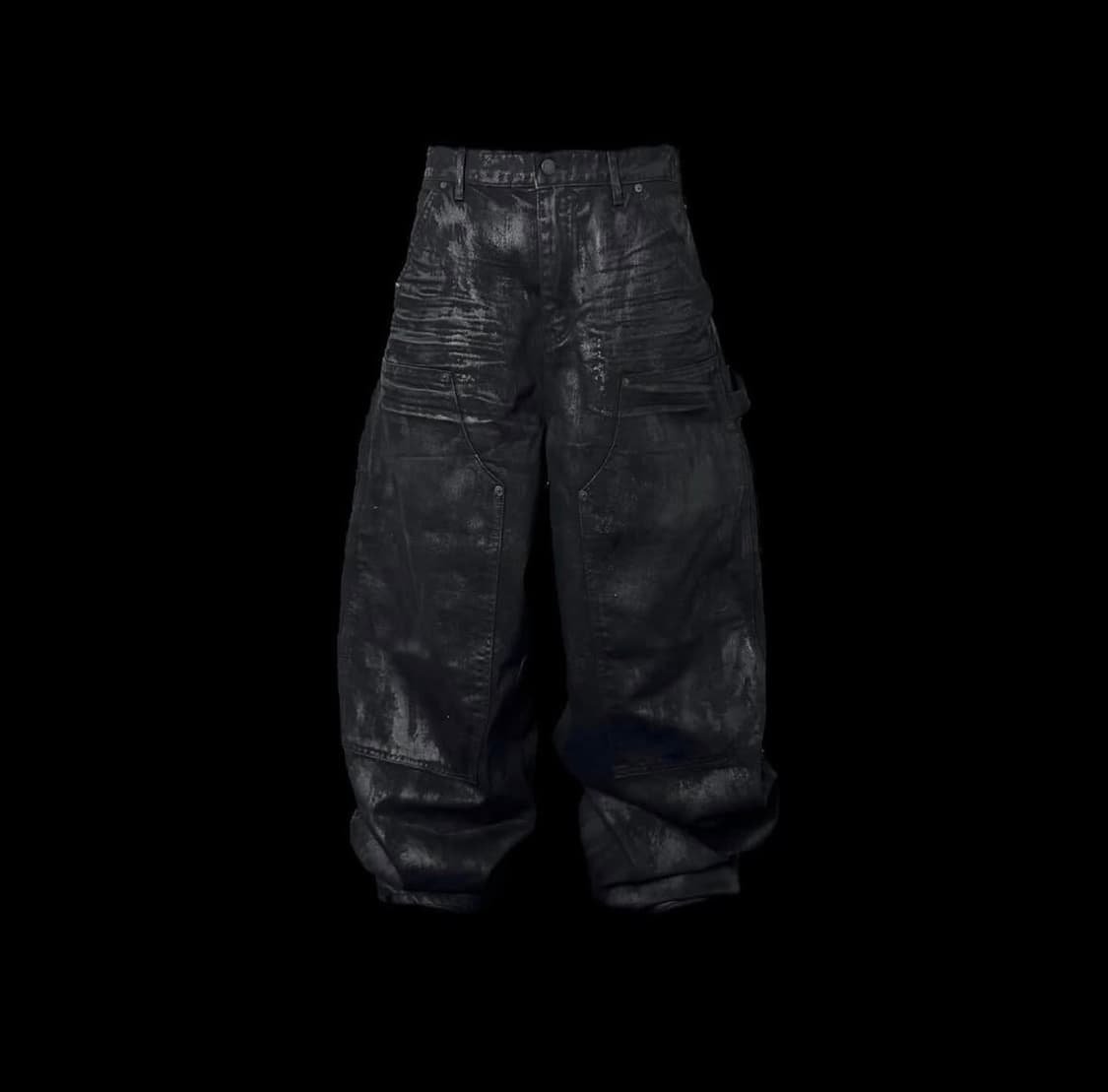 에모스탠스 클럽 블러 코팅 배기 팬츠 상품이미지1