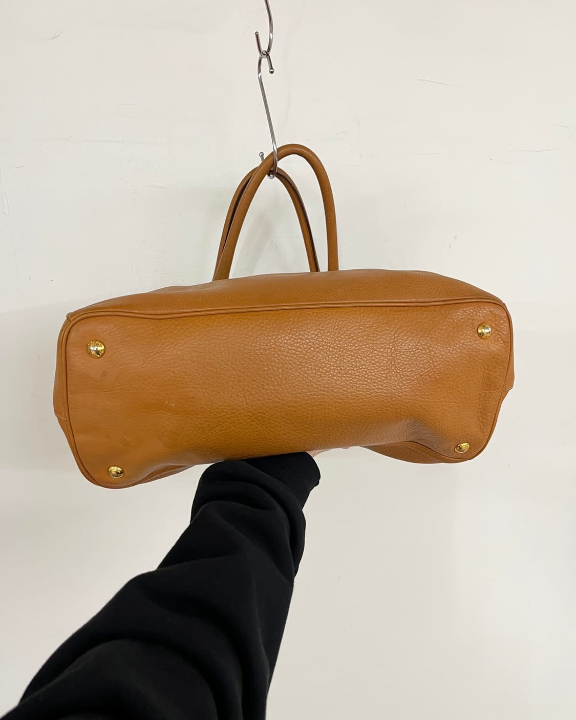 프라다 비텔로 다이노 레더 오픈 토트백 상품이미지6