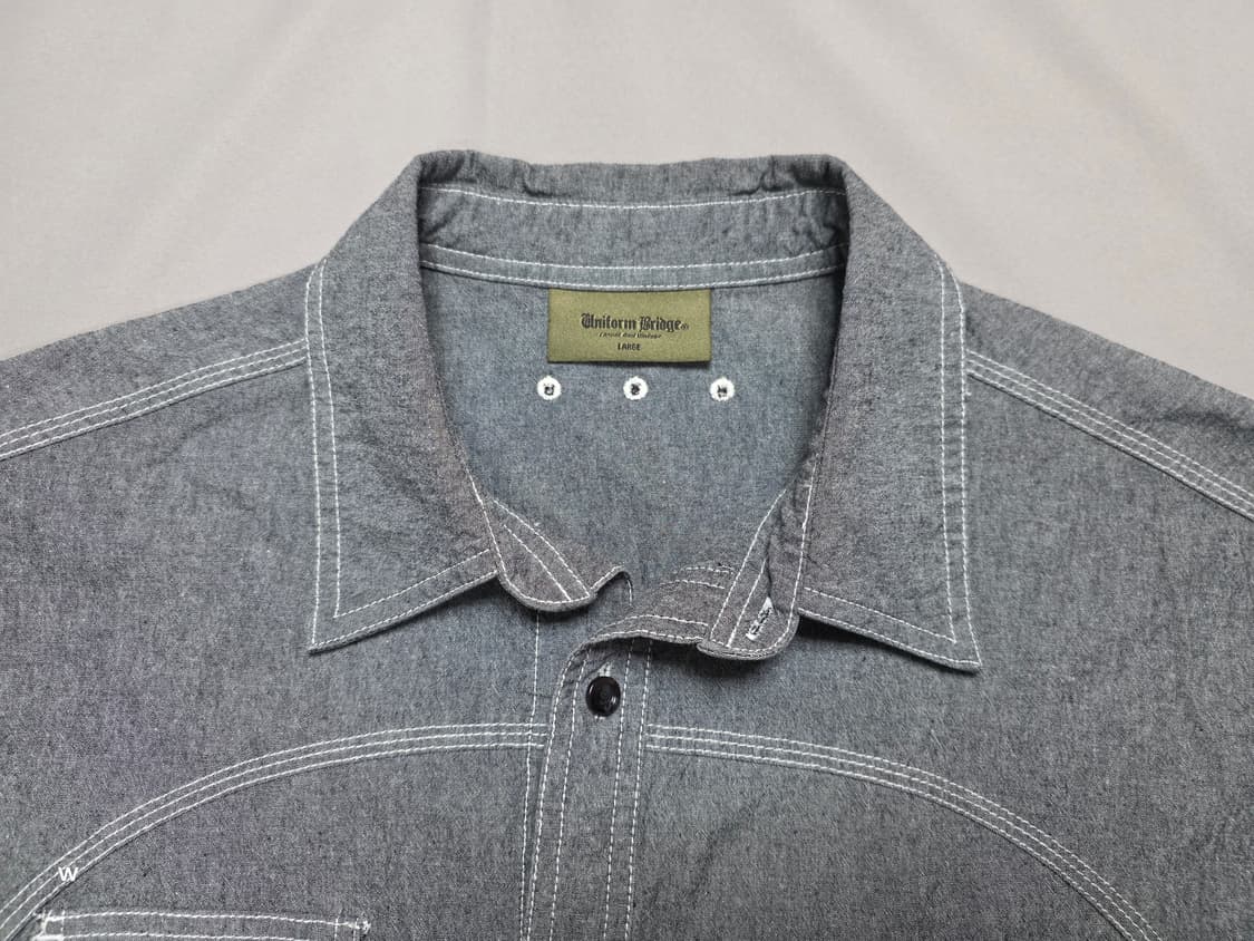 유니폼브릿지 샴브레이 반팔 셔츠 [105] 상품이미지3