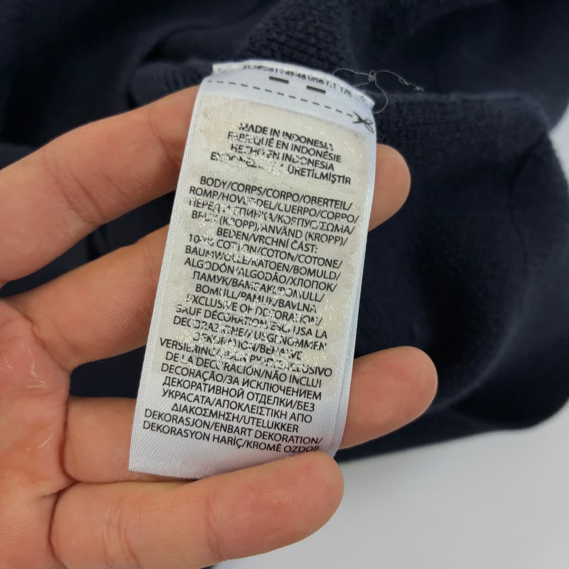 Polo   폴로 랄프로렌 자수 피마 코튼 네이비 니트 상품이미지5