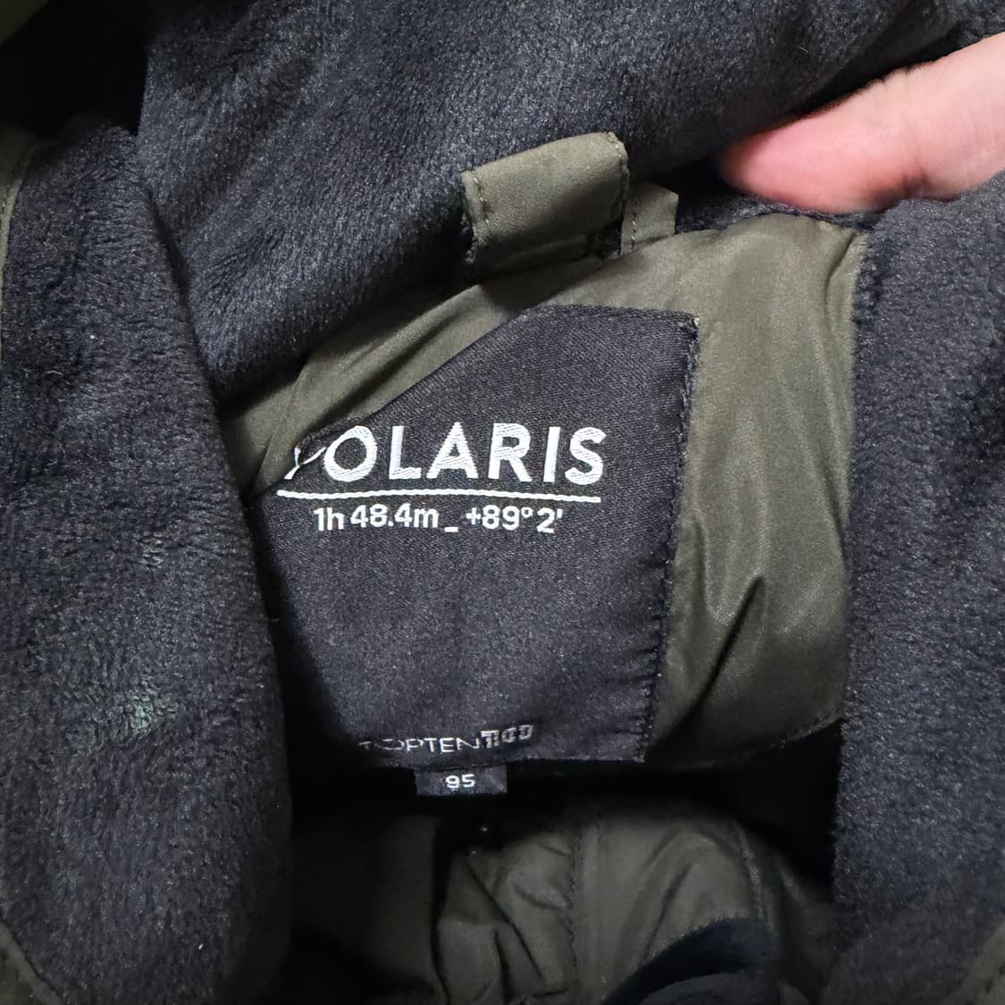 탑텐 남성 덕다운 후드 롱패딩 M/95 상품이미지5