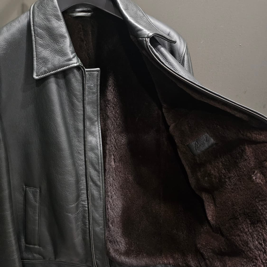 브리오니 엘크레더&밍크 시어링 가죽자켓 상품이미지4