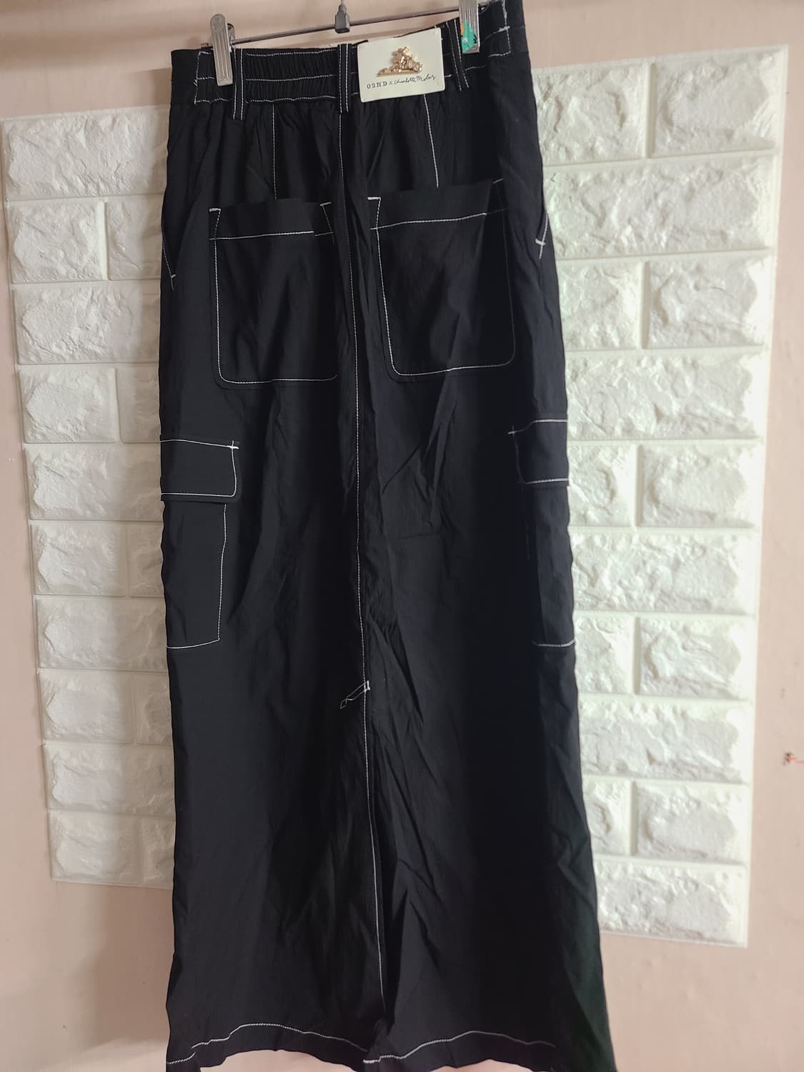 O'2nd x Charlotte Molas 블랙 카고 롱 스커트(s) 상품이미지4
