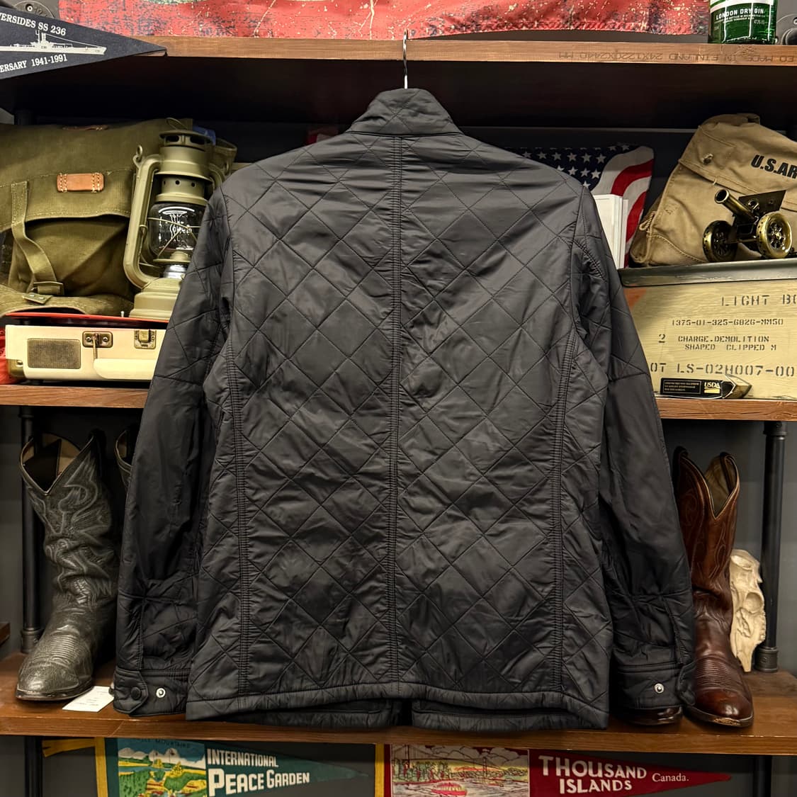 바버 인터네셔널 아리엘 폴라 퀼팅 자켓 상품이미지2