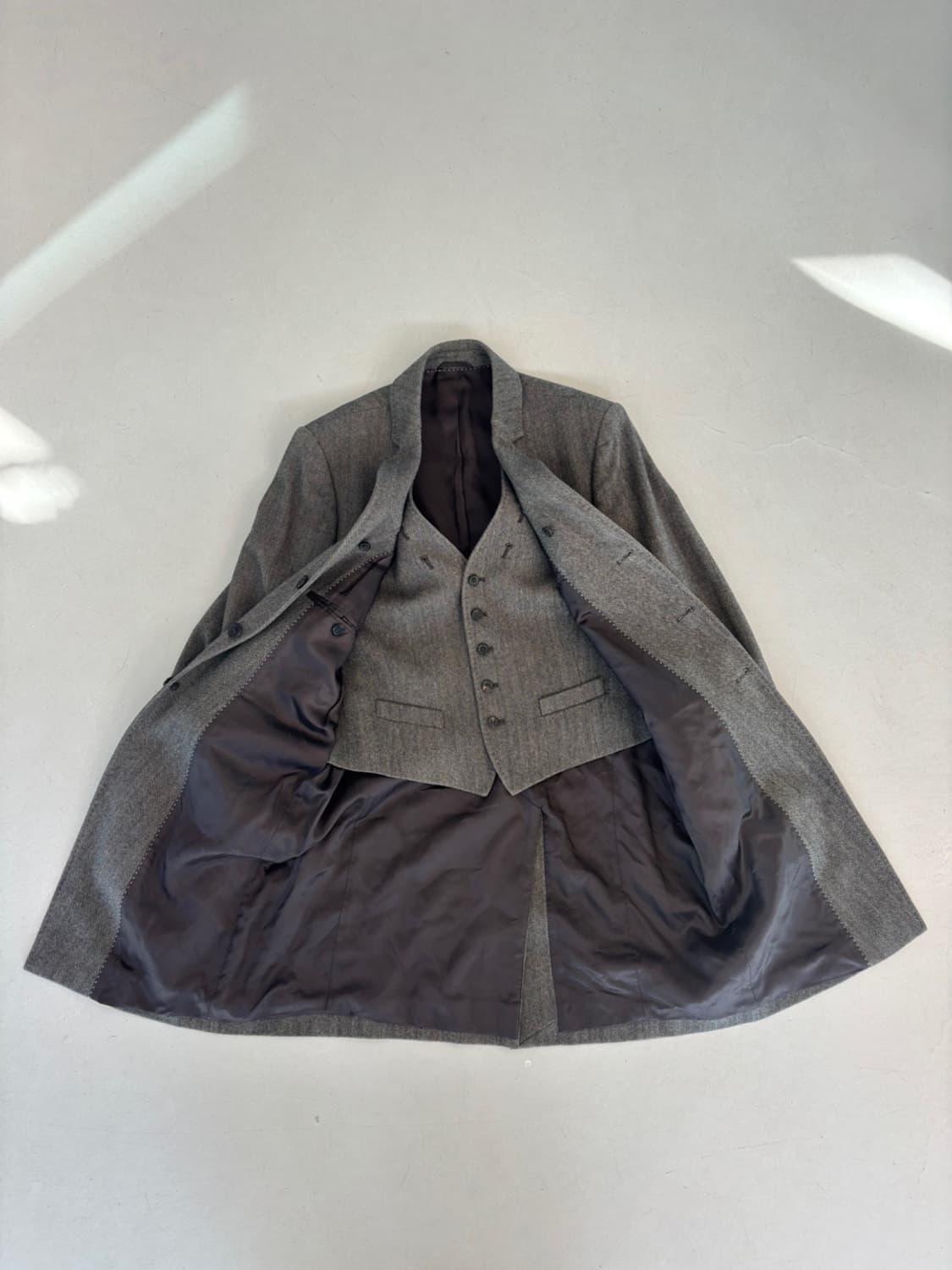 Neil Barret Layered Cashmere Coat 상품이미지5