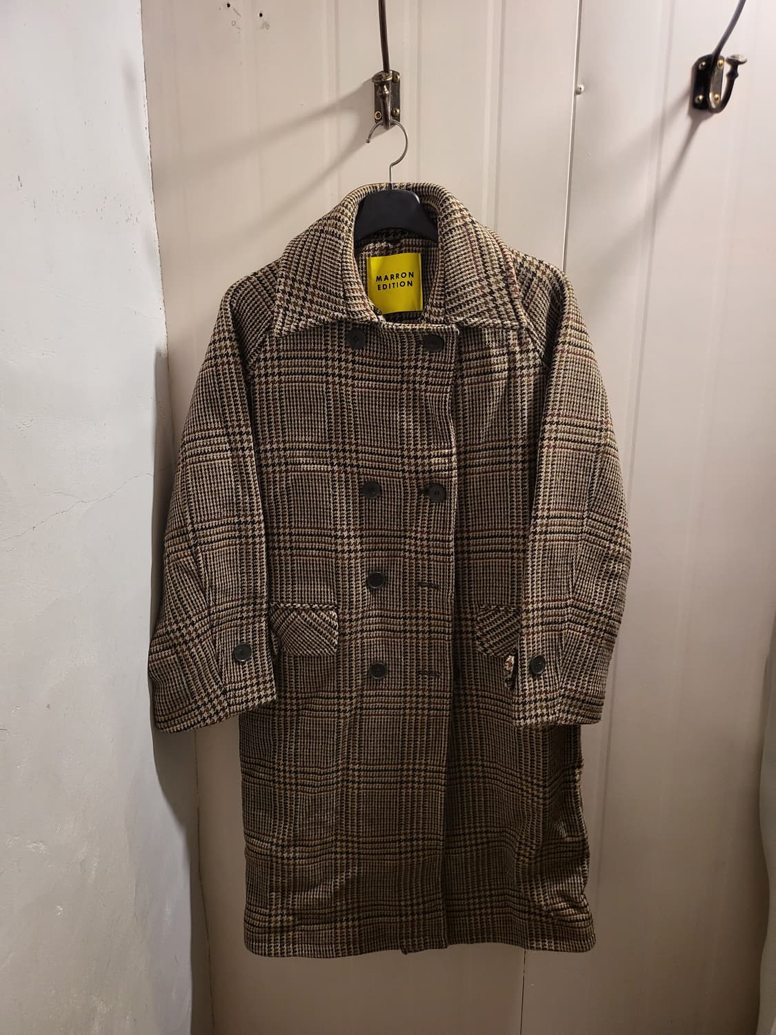 마론에디션 체크 코트 상품이미지1