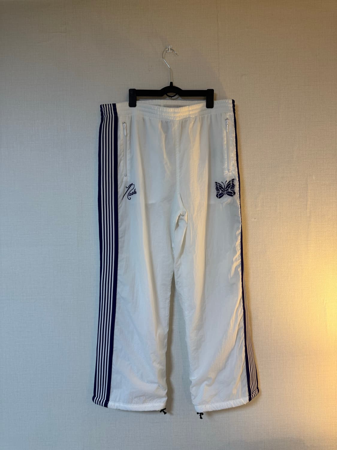 [XL]니들스X빔즈 커스텀 나일론 트랙 팬츠 화이트 상품이미지3