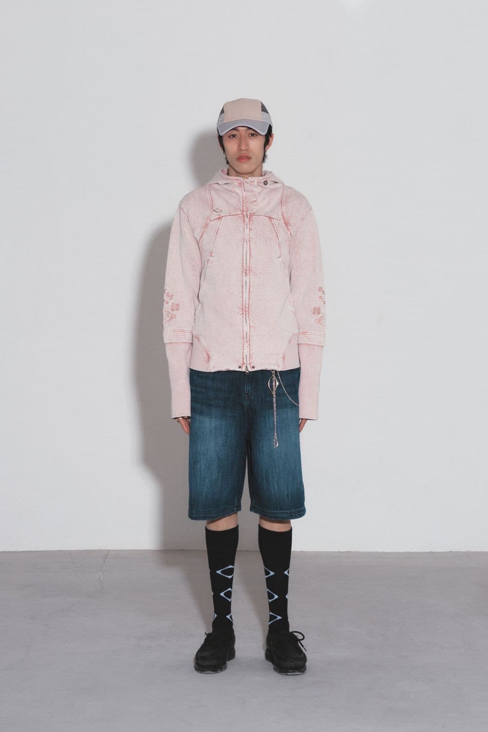 미스치프 컷 오프 후디 L 상품이미지7