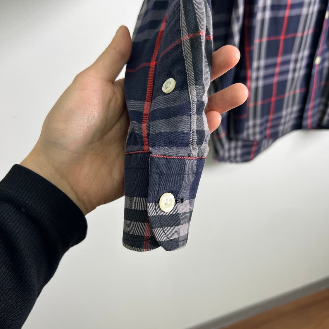 버버리 빈티지 노바 체크 셔츠 M 상품이미지8