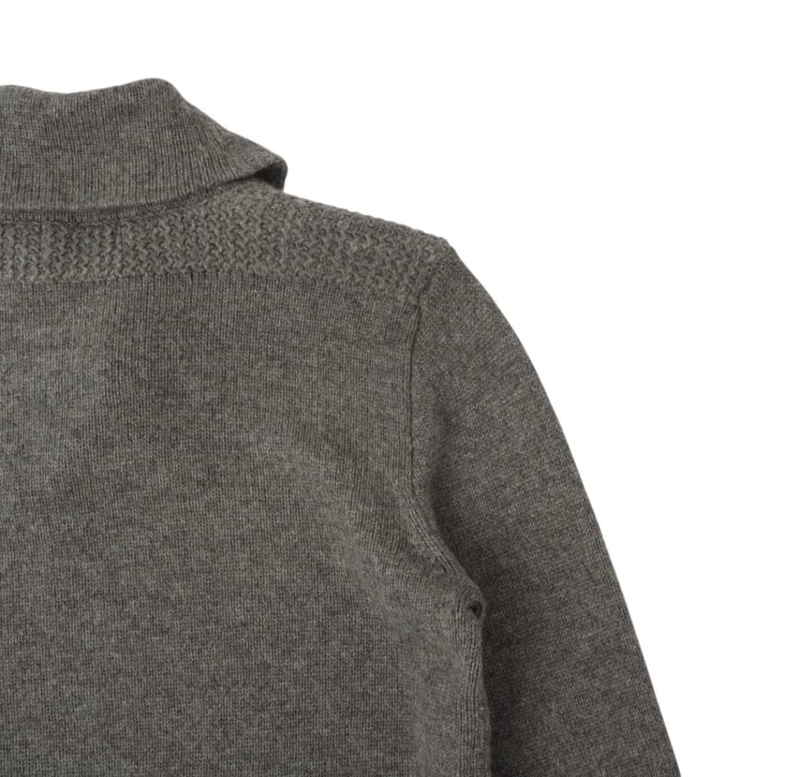 폴로 랄프로렌 그레이 울 쿼터집 숄카라 니트 상품이미지6
