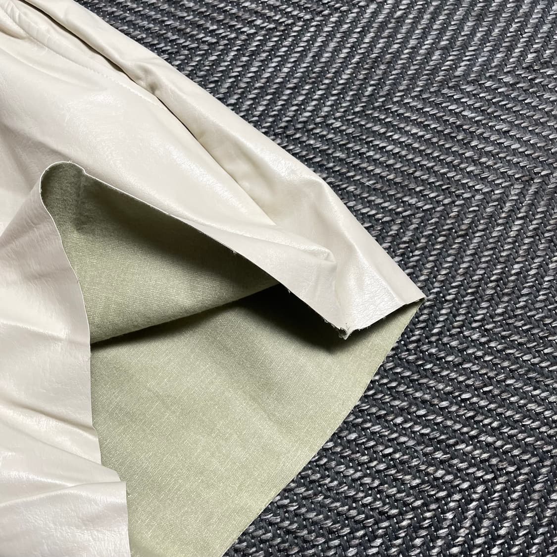 빈티지 우먼스 레더 가죽 밴딩 숏 팬츠 y 5332 상품이미지4