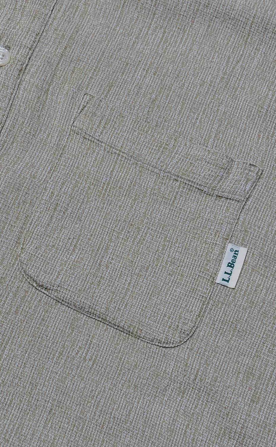 [100] L.L.Bean 빈티지 코튼 리넨 풀오버 반팔 셔츠 (베이지) 상품이미지5