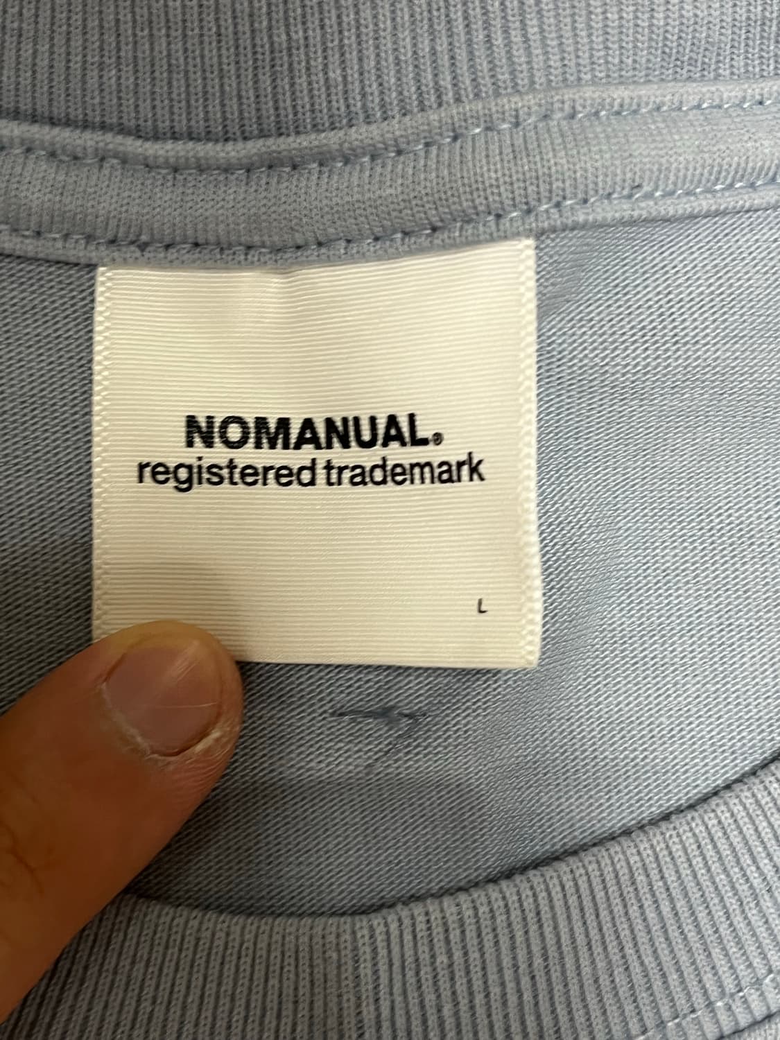 노메뉴얼 프린팅 반팔 티셔츠 L 상품이미지4