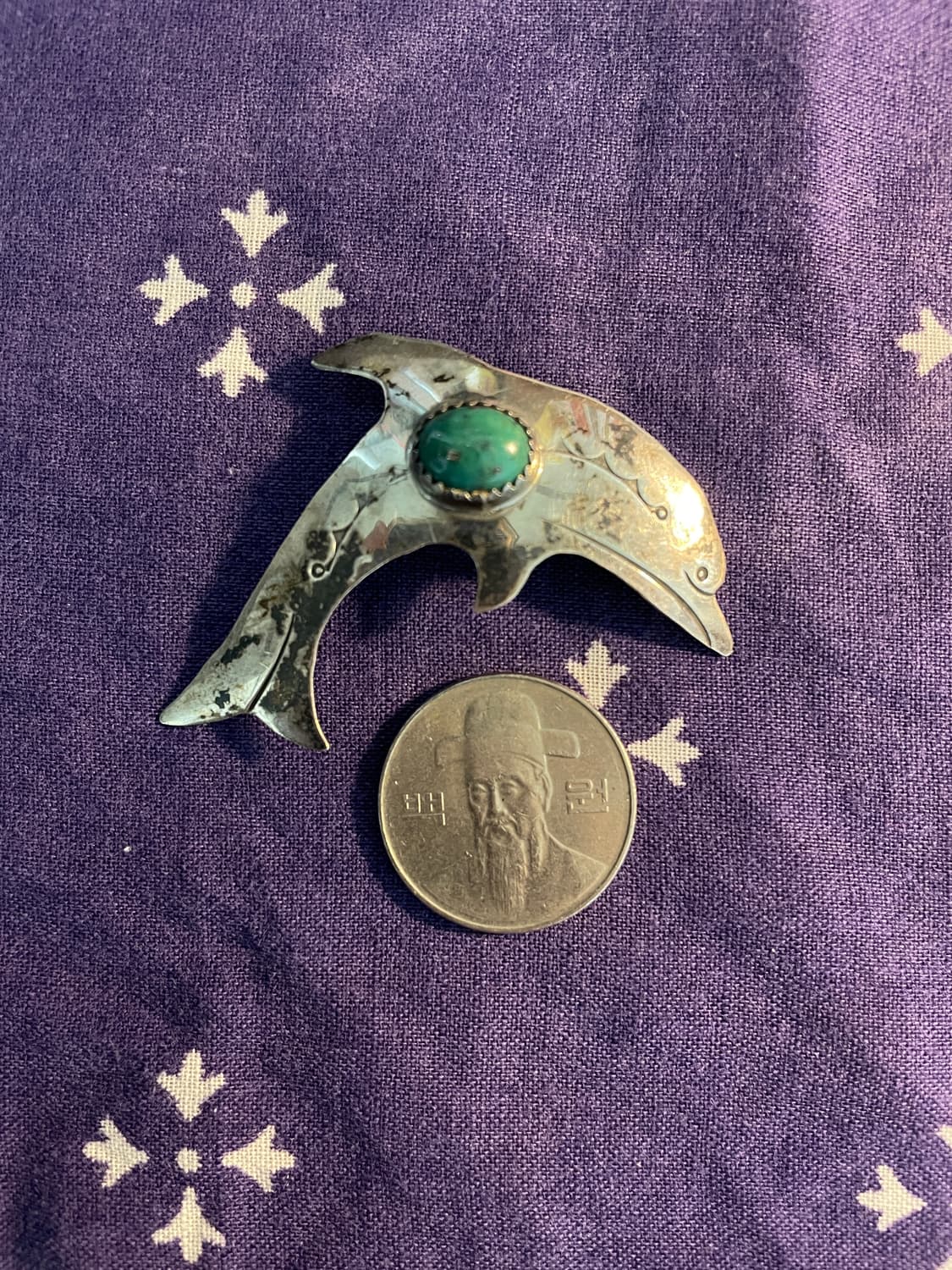 Vintage 925Silver Dolphin Broach&pendant 상품이미지7