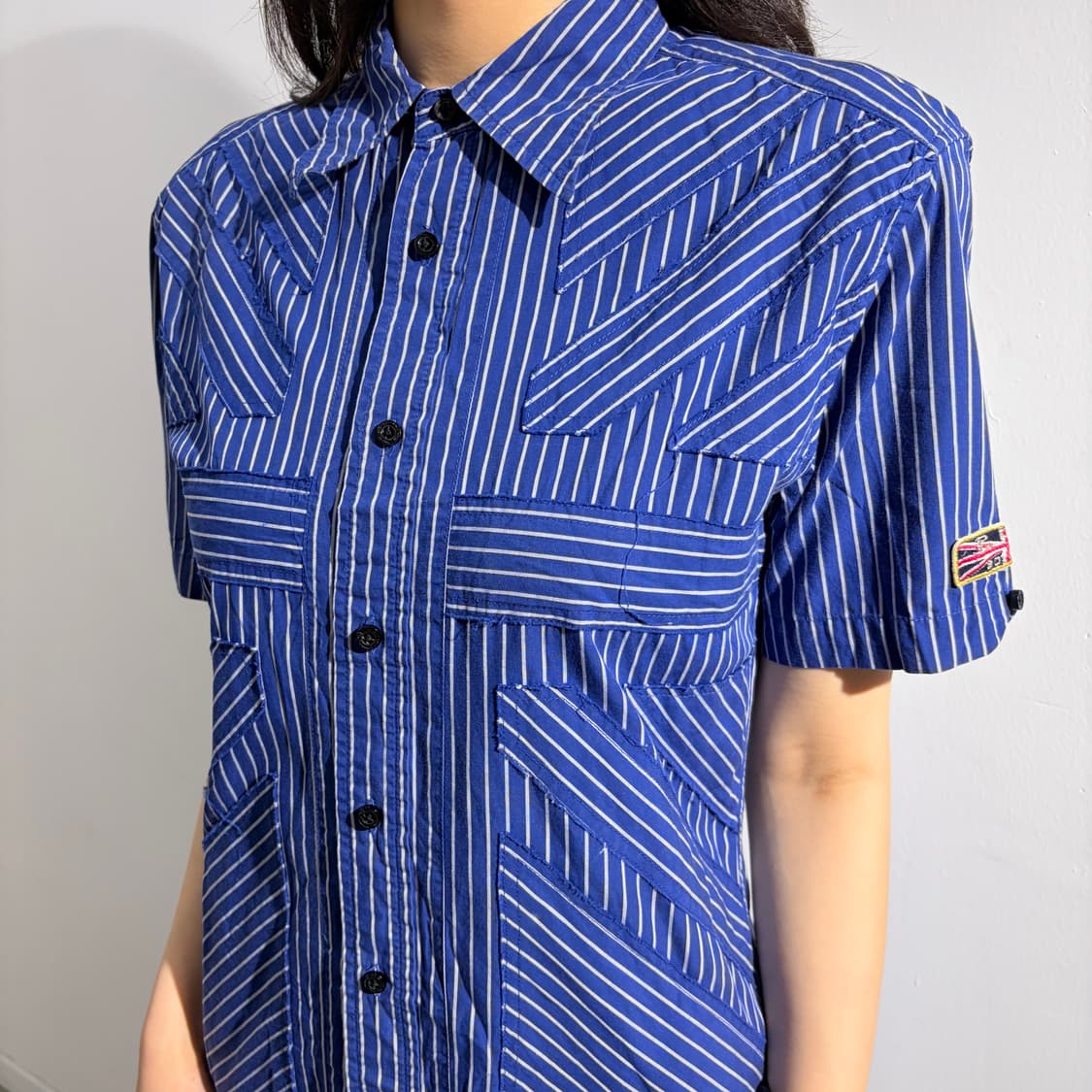 Ben Sherman X BOYCOTT 유니언잭 패치 펑크 반팔셔츠 상품이미지2