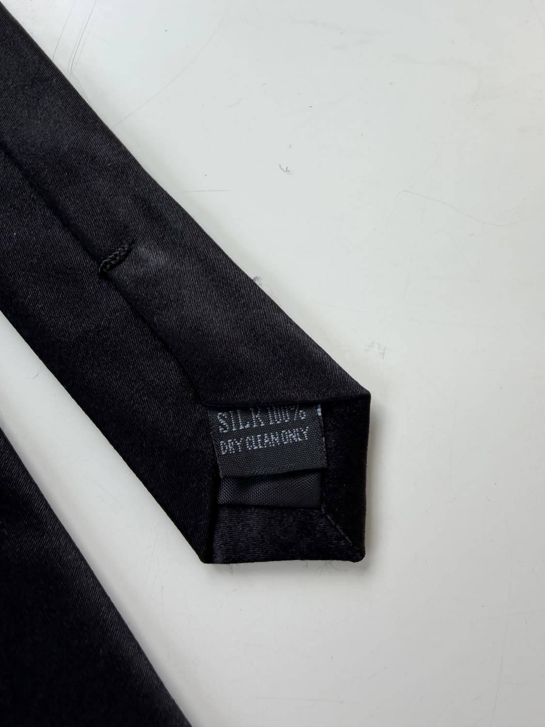 블랙 실크 넥타이 8.7cm 상품이미지6