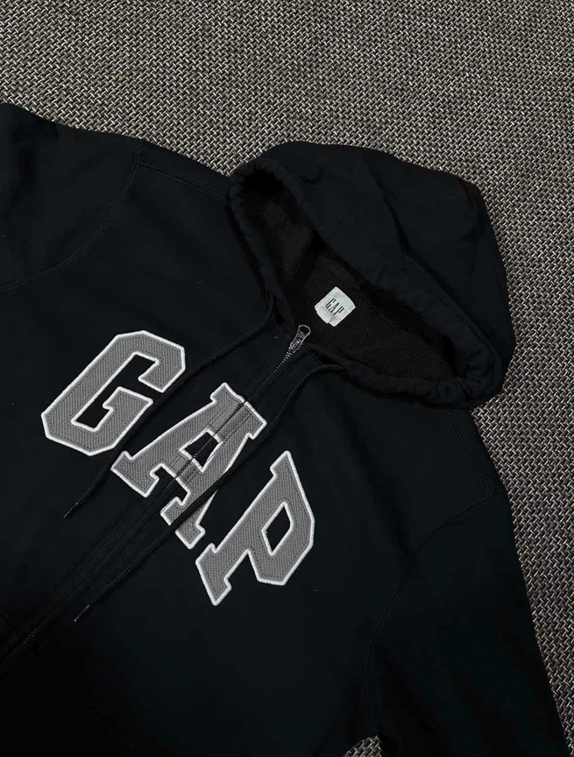 GAP 갭 검정 후드집업 L 상품이미지1