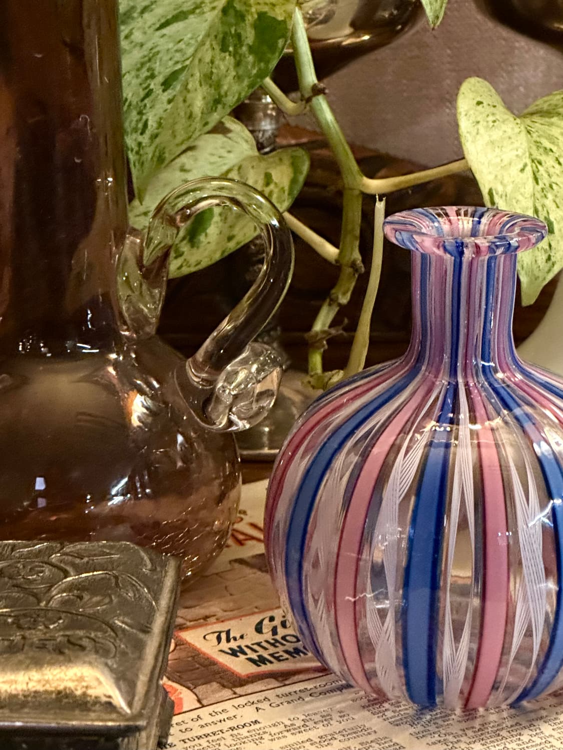 빈티지 무라노 아트글라스 미니 화병 상품이미지7