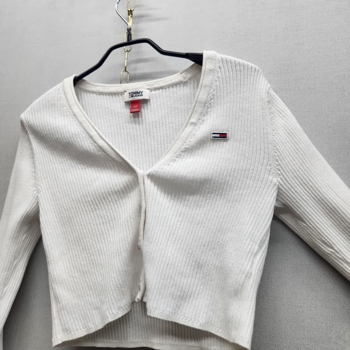 타미진스 로고 골지 크롭 가디건 S(S) 상품이미지3