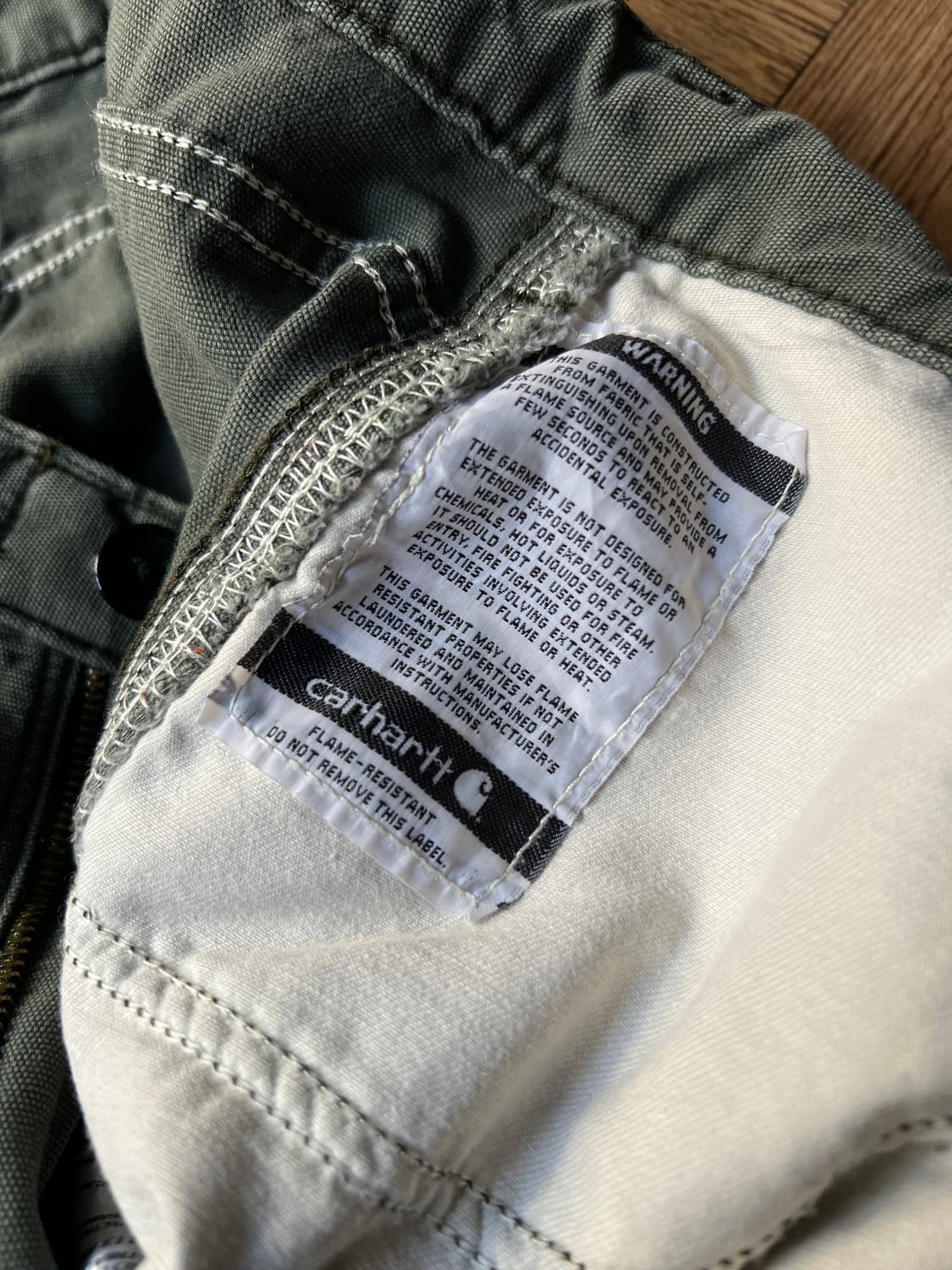 [36]칼하트 USA 모스그린 라이트 캔버스 워크팬츠 상품이미지6