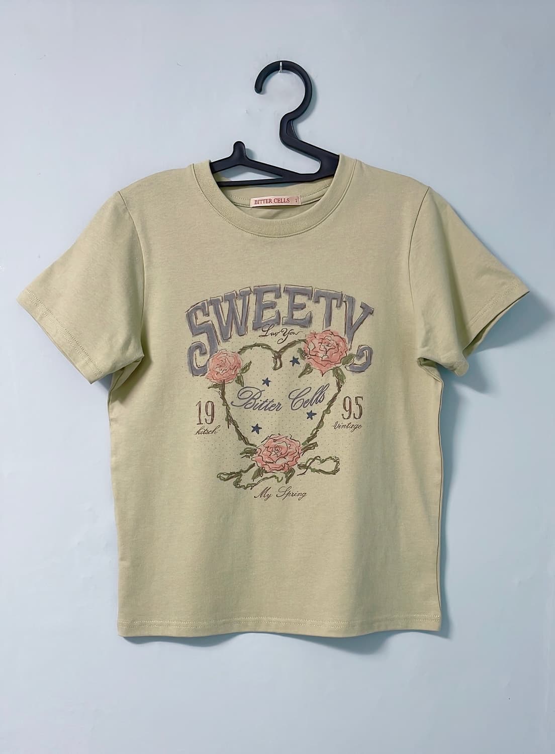 비터셀즈 Rose Petal Tee 올리브 상품이미지9