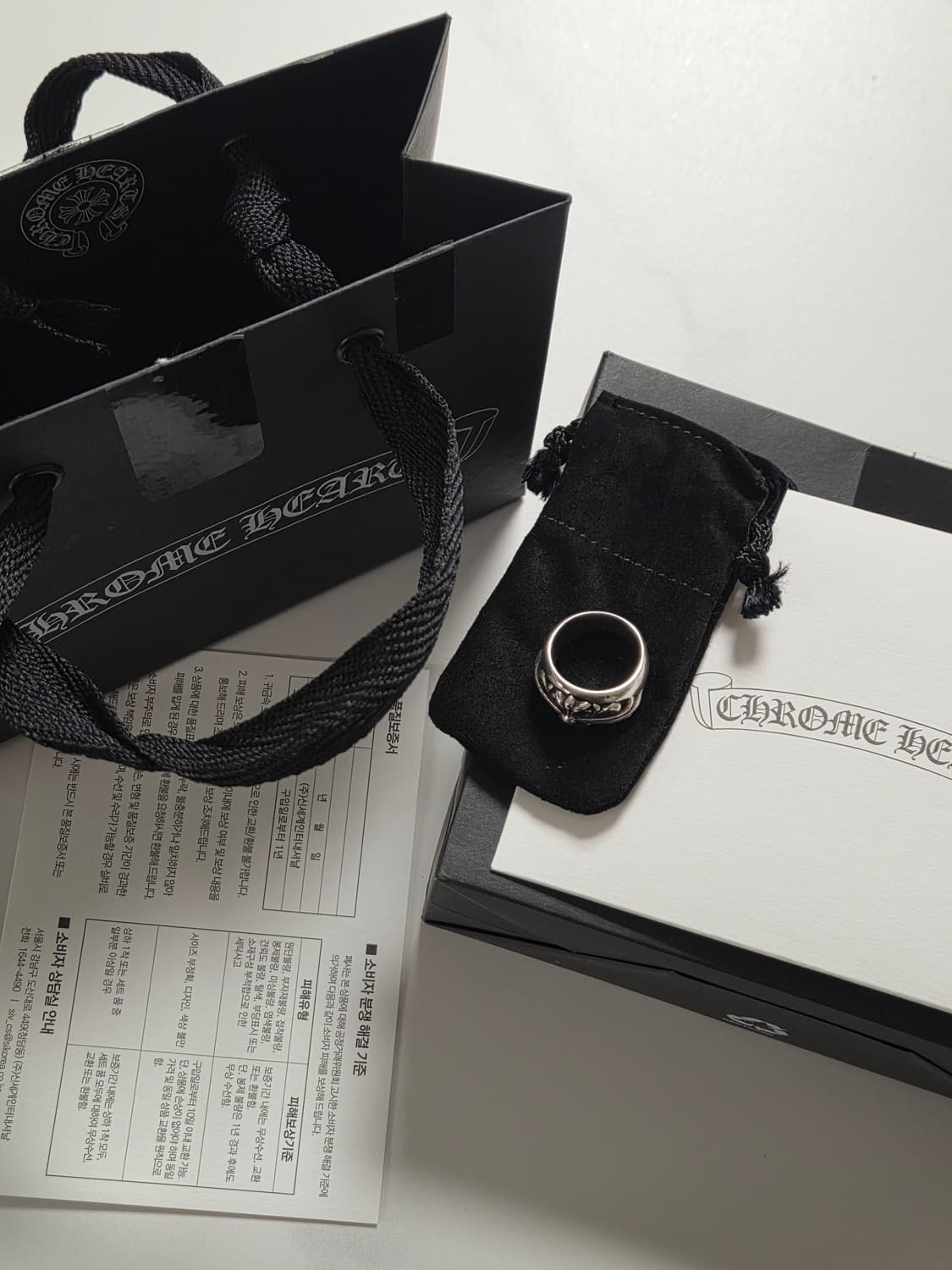 [정품] 크롬하츠 플로랄 크로스링 국내풀구성 상품이미지1