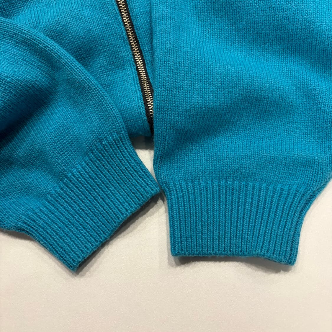 [L] 마리아노 MAGLIANO 터키 블루 집업 니트 가디건 B304 상품이미지7